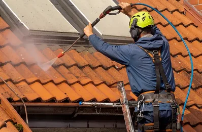 Démoussage et hydrofuge de toiture au Monestier
